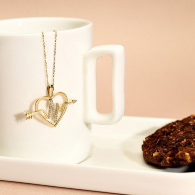 Kalp Ritmi 14K Altın Kolye