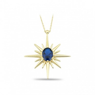 Kutup Yıldızı 14K Altın Kolye