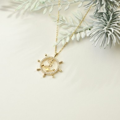 Gemici Dümeni 14K Altın Kolye