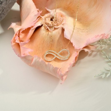 Sonsuzluğun İki Yarısı 14K Altın Kolye