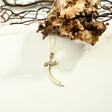 Zülfikar Kılıcı 14K Altın Kolye