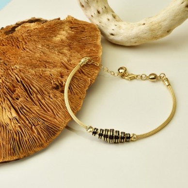 Dorika Toplu Sarmal 14K Altın Bileklik