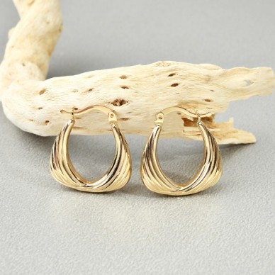 Sea Halka 14K Altın Küpe