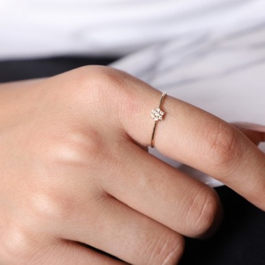 Çiğdem 14K Hafif Altın Yüzük