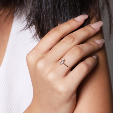 Özge Trend Baget 14K Altın Yüzük