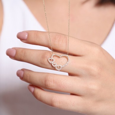 Kalbimdekiler 14K Altın Kalp Kolye