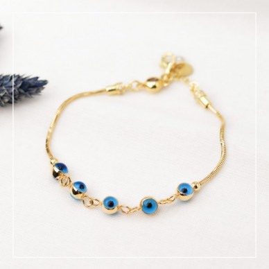 Nazar 14K Altın Bileklik