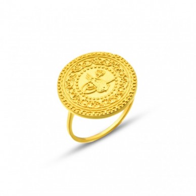 Büyük 14k Altın Tuğra Yüzük