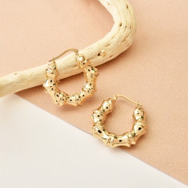 Tırtıl Model 14K Altın Küpe