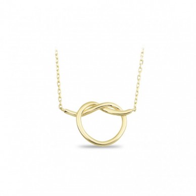 Bağlılık Düğümü 14K Altın Kolye