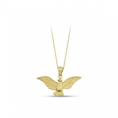 Kanatlarını Açan Kartal 14 Ayar Kolye