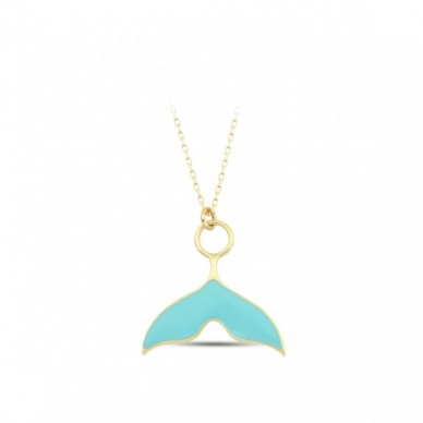 Deniz Kızı Kuyruğu 14 Ayar Kolye