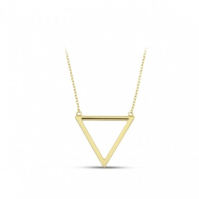 Üçgen 14 Ayar Kolye