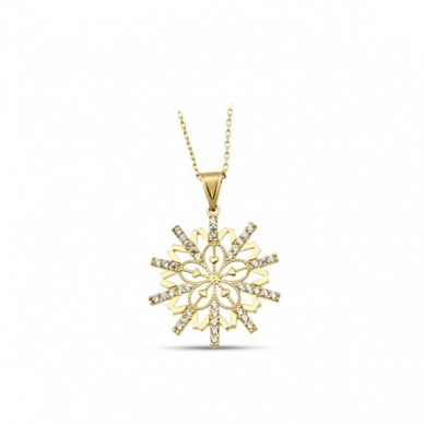 Kar Aşkı 14 Ayar Kolye